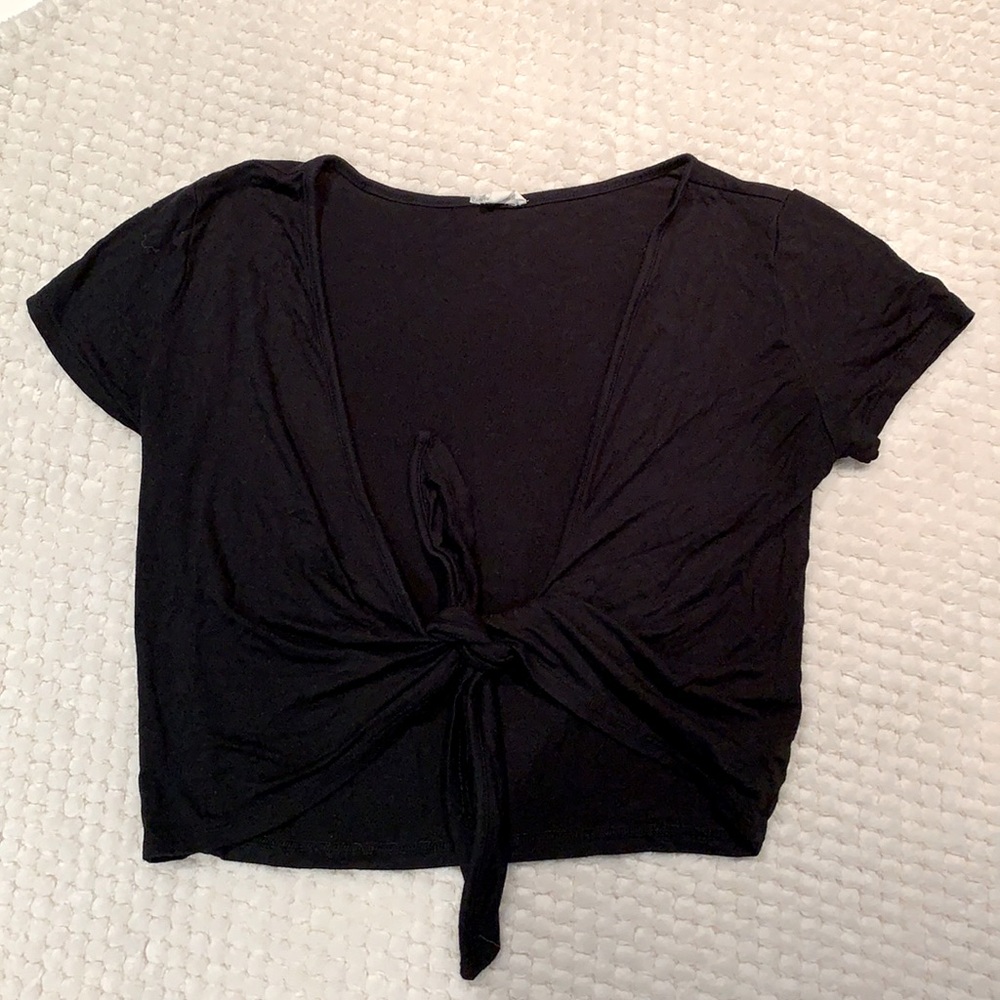 black crop top, size XS